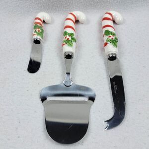 Macy & Co. All The Trimmings 3 Piece Cheese Set Server Wear Christmas Holiday